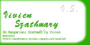 vivien szathmary business card